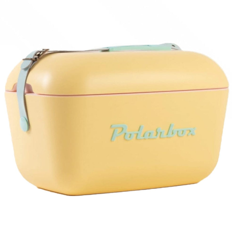 Polarbox Retro Cooler Box 20L / 12L Yellow and Cyan