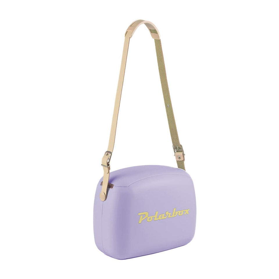 Polarbox Retro Cooler Box 6L Lilac Yellow | Includes 2 Lunch Boxes