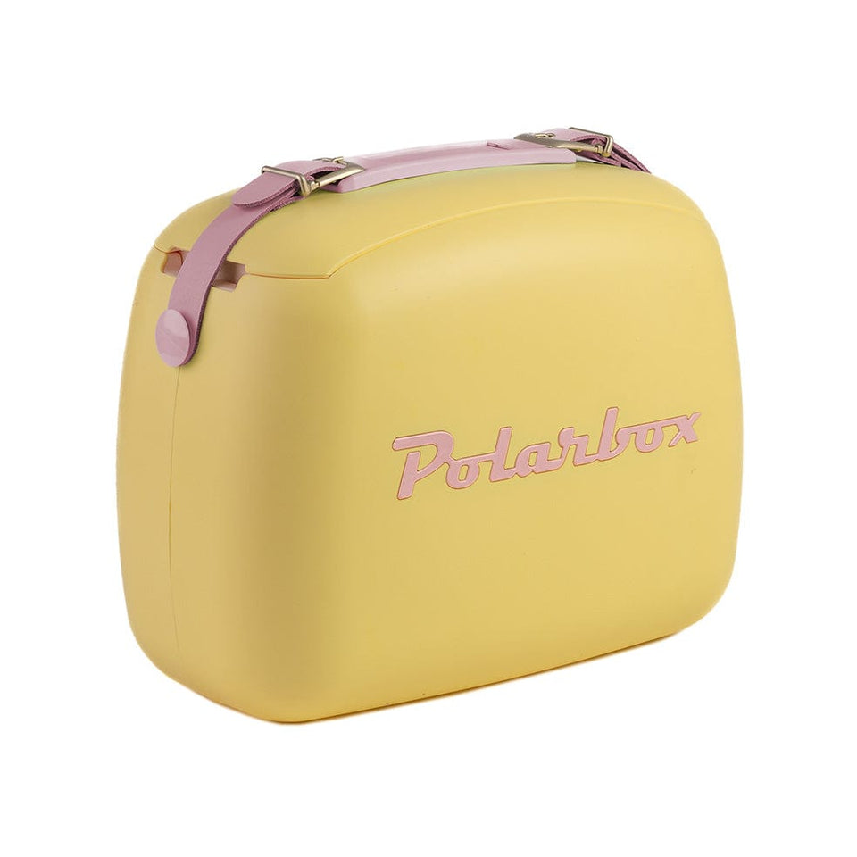 Polarbox Retro Cooler Box 6L Yellow - Includes 2 Lunch Boxes