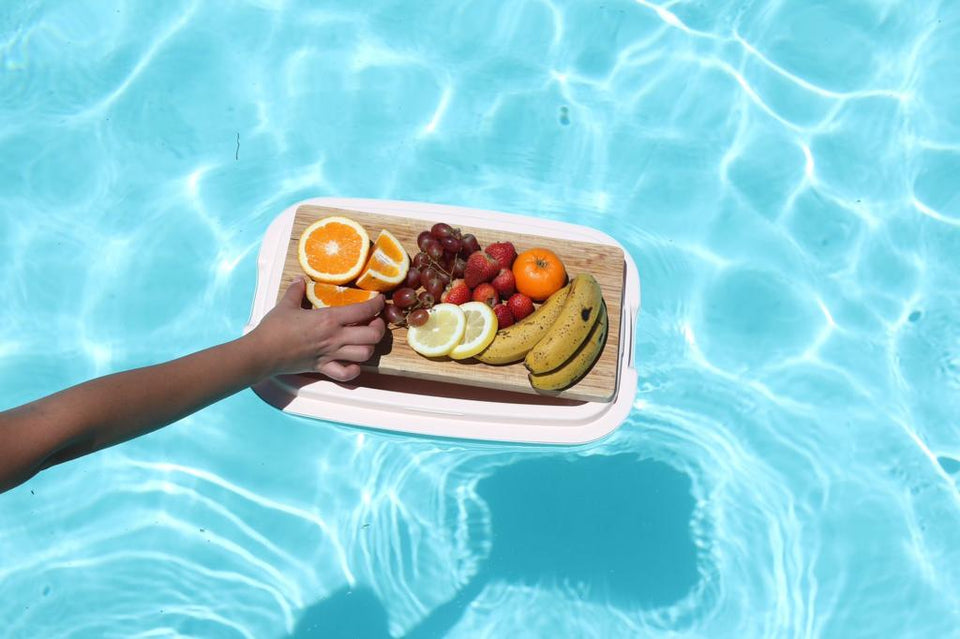 Polarbox Retro Cooler Box 20L / 12L Pink and Cyan