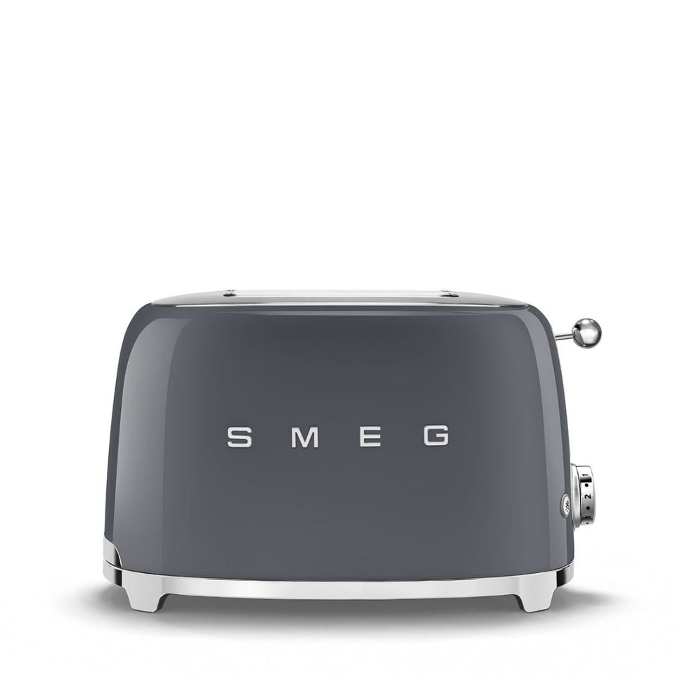 Smeg Retro 2 Slice Toaster Slate Grey