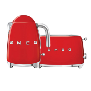 Smeg Red Retro Kettle and 2 Slice Toaster Bundle