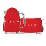 Smeg Red Retro Kettle and 2 Slice Toaster Bundle