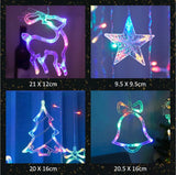 Curtain Lights with Christmas Decoration 138 LEDs 3.5M-Colorful