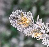 Snowy Oxford Pine: Prelit 180cm Christmas Tree