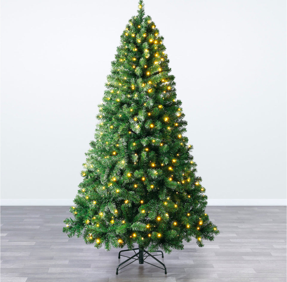 Oxford Pine: Prelit 210cm Christmas Tree