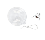 Transparent Baubles (8cm) - Christmas Pack of 4