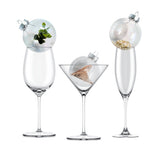 Transparent Baubles (8cm) - Christmas Pack of 4