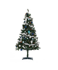 Northern Lights 1.8m Frozen Christmas Tree with Lights & Decor