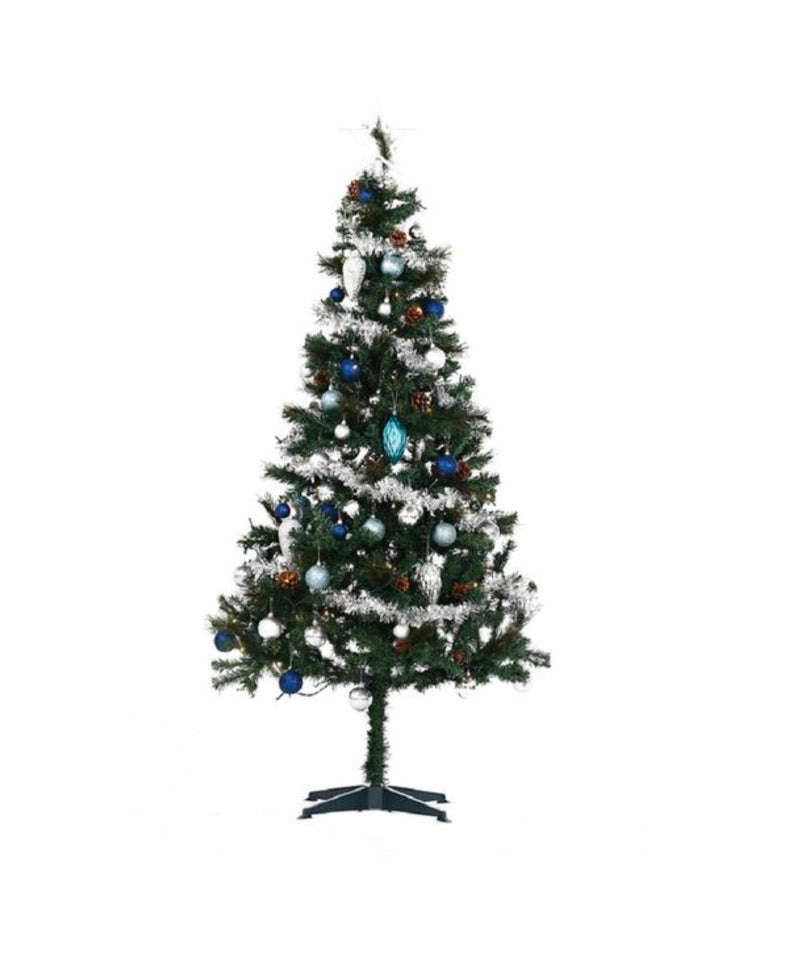 Northern Lights 1.8m Frozen Christmas Tree with Lights & Decor