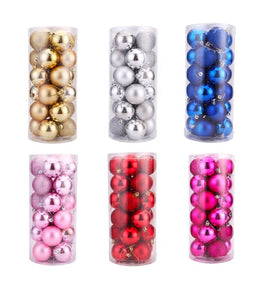 Christmas Tree Ball Baubles - Set of 6