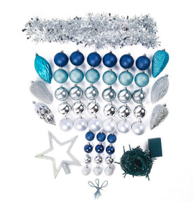 Northern Lights 1.8m Frozen Christmas Tree with Lights & Decor