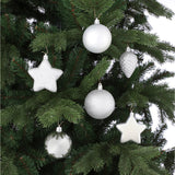 Tree decoration unbreakable  40 pieces - d8cm SILVER