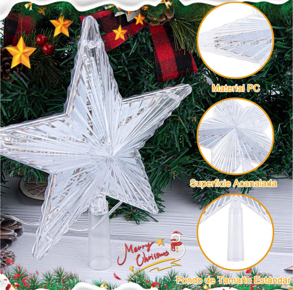 Christmas Tree Topper Lighted Star