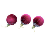 Luxury Christmas Balls | Baubles| Xmas Tree Decor- 3PCS Velvet Balls (8CM)