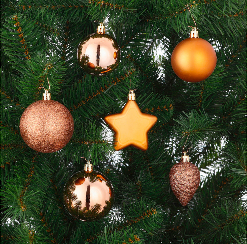 Tree Decoration Pack: Copper - 40 pieces