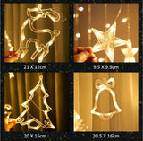 Curtain Lights with Christmas Decoration 138 LEDs 3.5M-Colorful