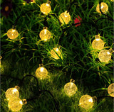 Solar Lights 80LED Crystal Globe Fairy Lights Christmas Lights, 14M