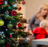 44 Pcs Christmas Balls Decoration Christmas Tree Baubles Gold Red Green