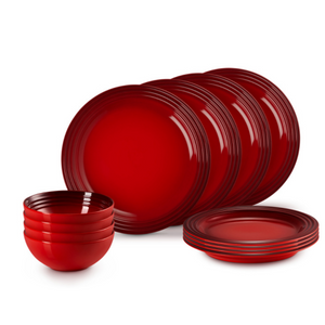 Le Creuset Set of 12 Vancouver Dinnerware