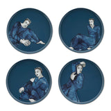 Carrol Boyes Indigo Blues DINNER PLATE SET OF 4