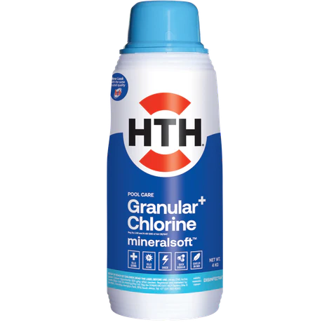 HTH - Granular Pool Chlorine - Bottle - Pool Cleaners - 4kg