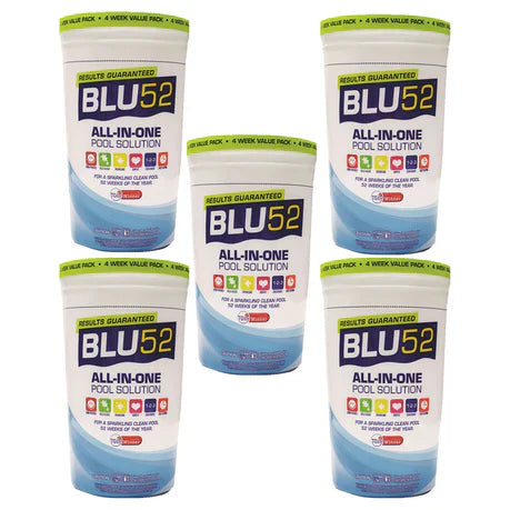 Blu52 Pool Maintenance Solution for 50 000L Pool (5 Pack)