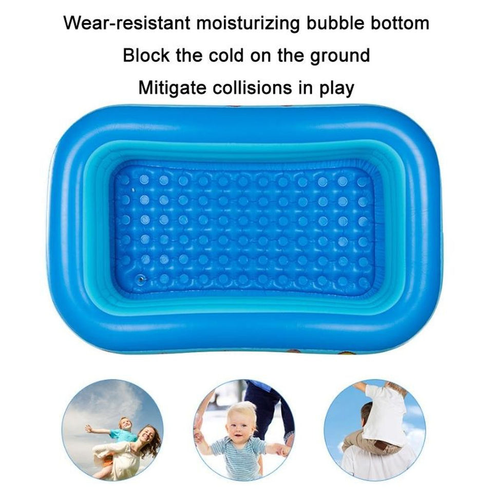 Inflatable Family Pool With Pump